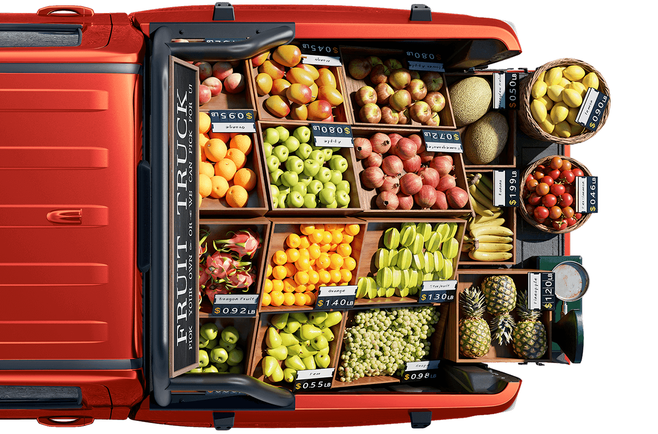 Cargo bed configuration 1